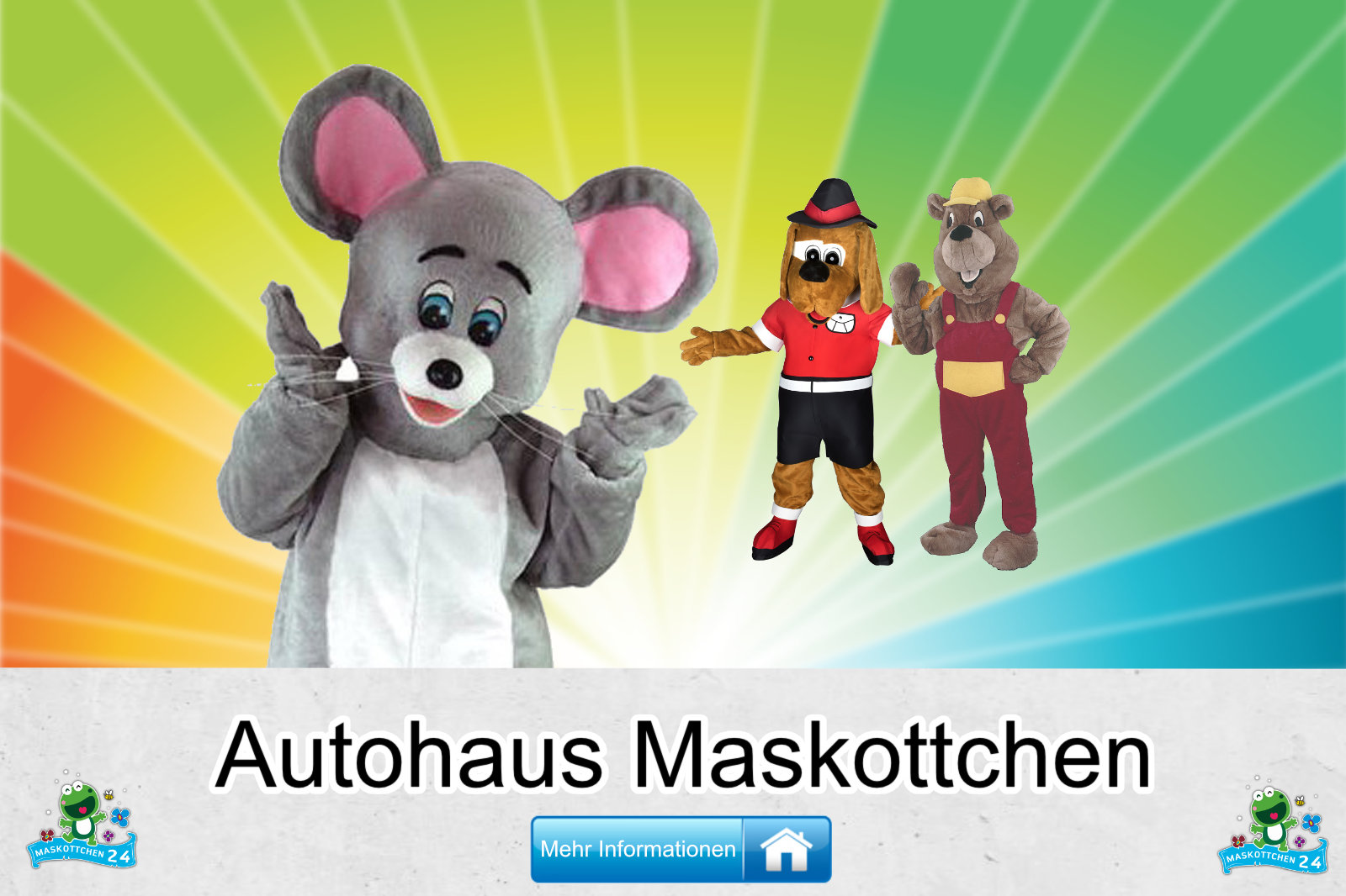 Autohaus Maskottchen Verein Karneval Produktion günstig kaufen