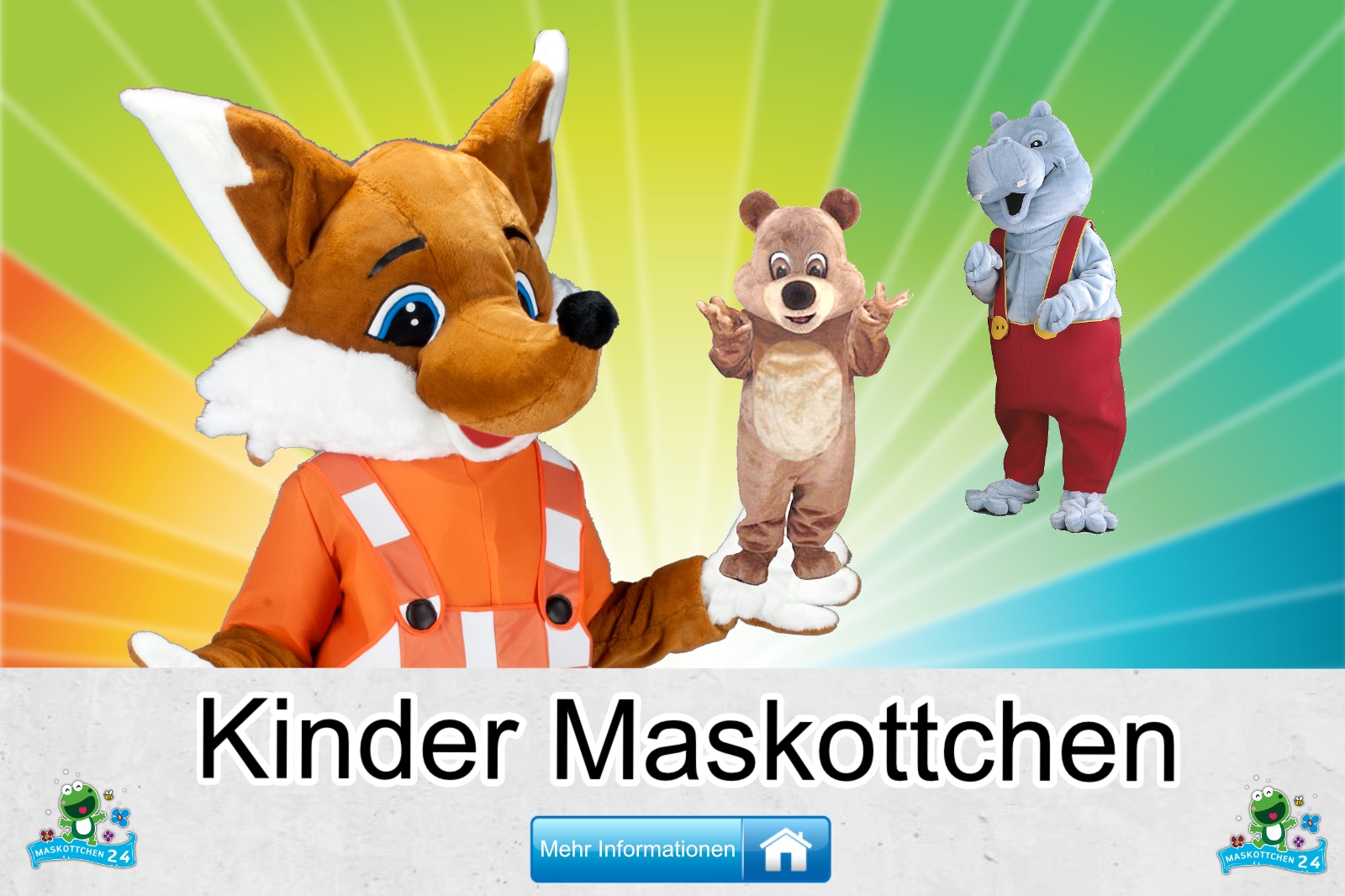 Kinder-Kostueme-Maskottchen-Karneval-Produktion-Firma-Bau